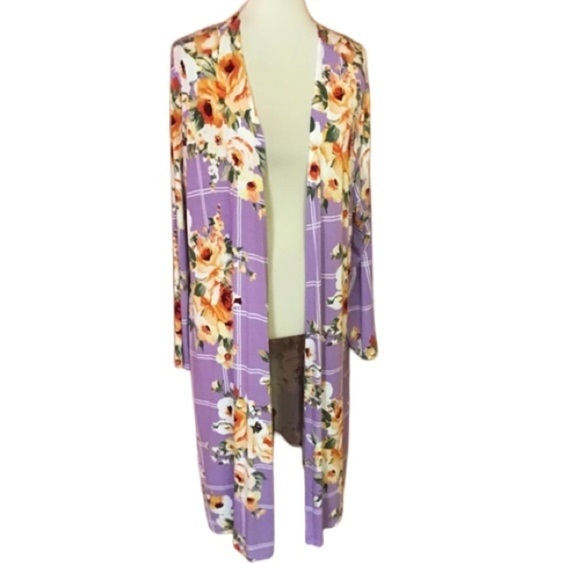 Anthropologie Oddy bright floral oversized cardi - Picture 1 of 9